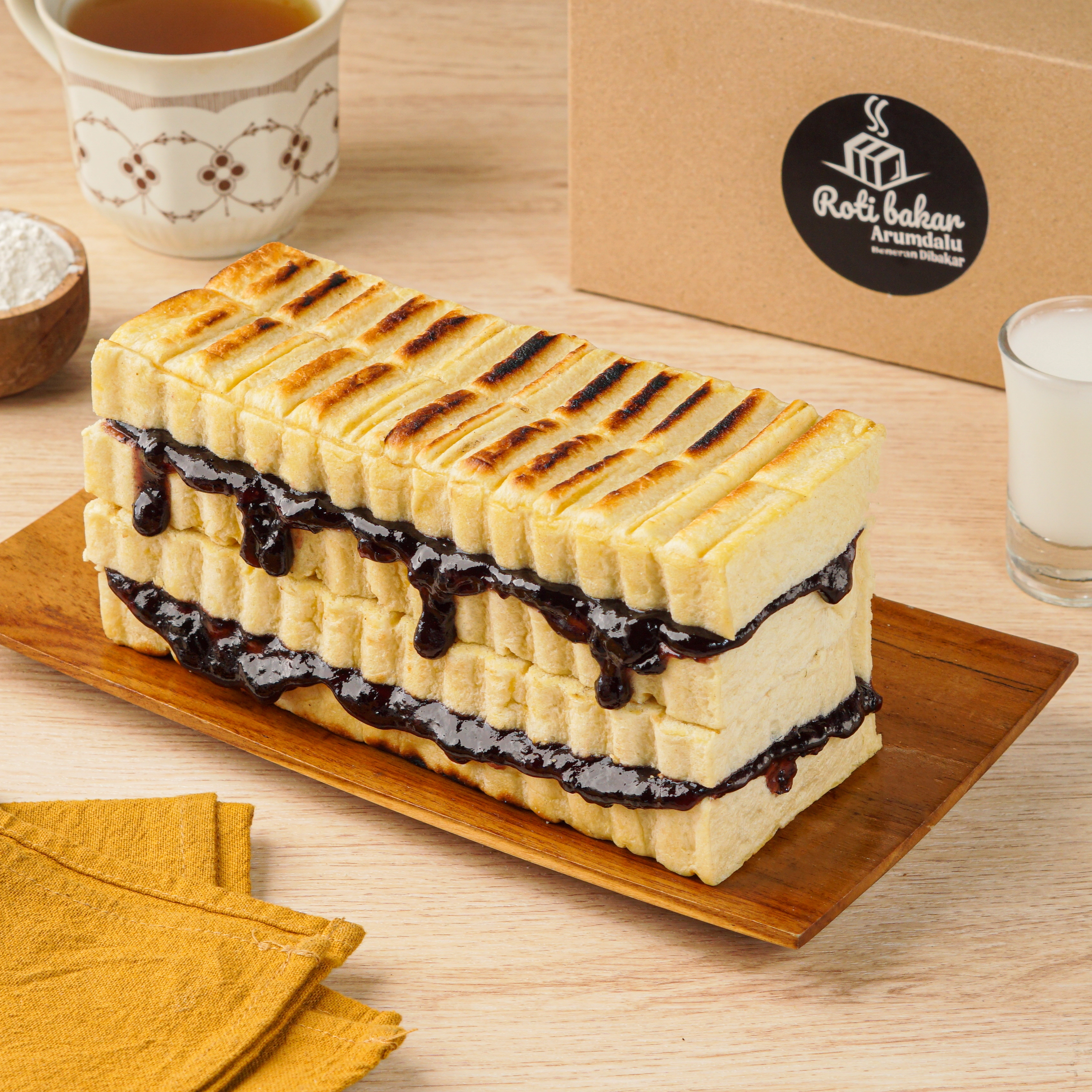 Roti Bakar Blueberry