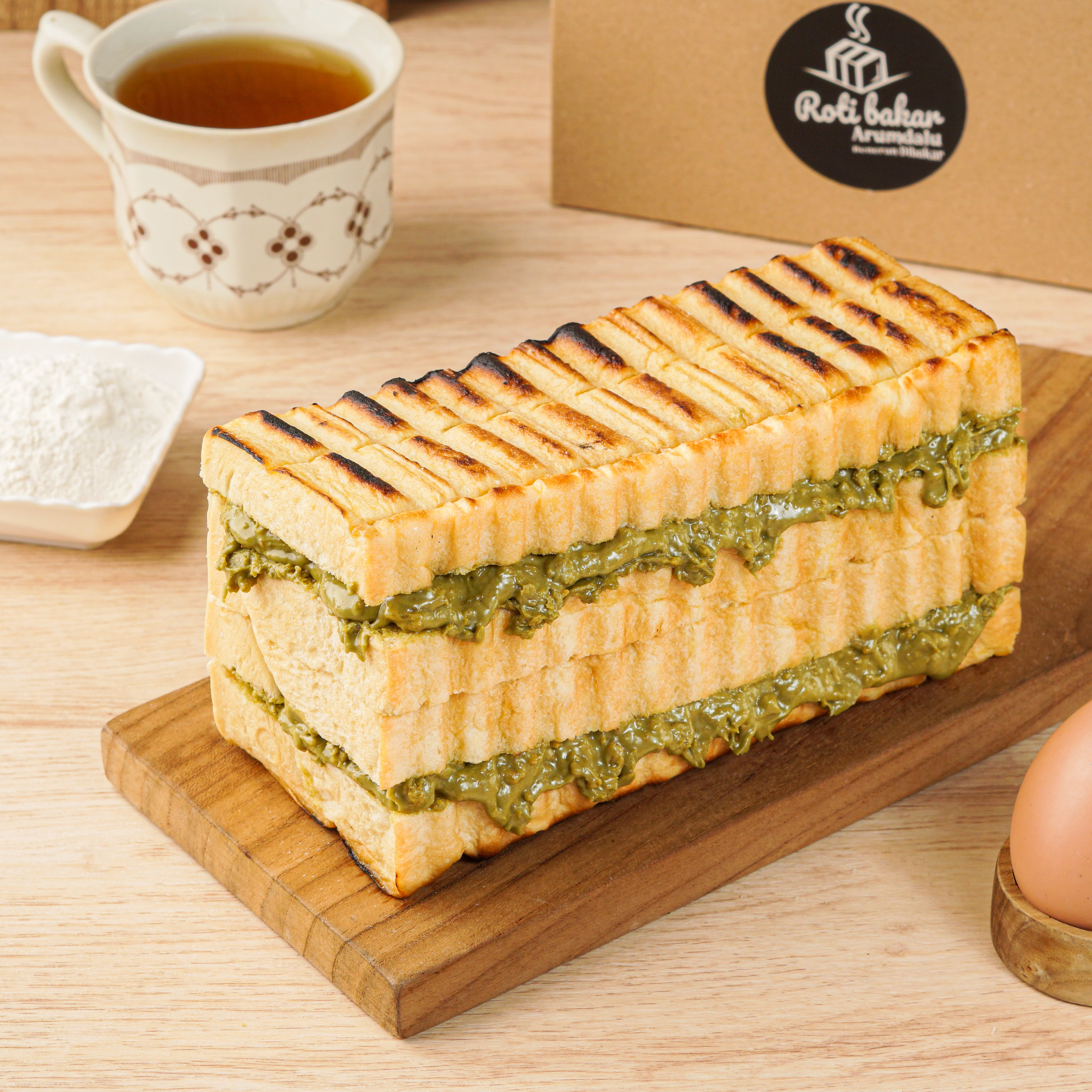 Roti Bakar Green Tea Crunchy